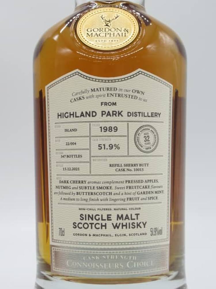 Amazon.co.jp: ハイランドパーク 32年 1989 カスクストレングス